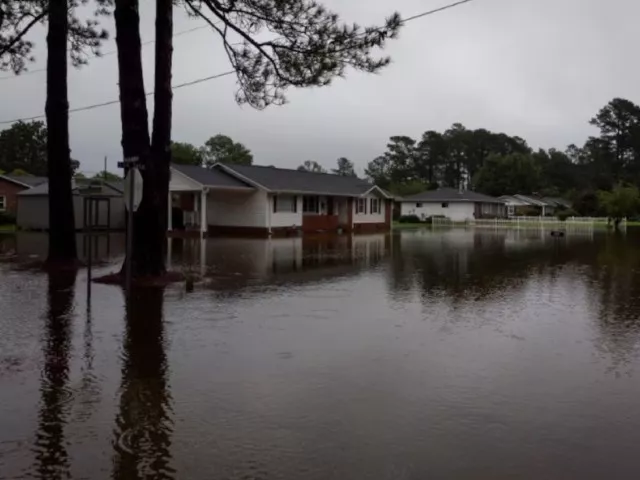 a flooded area is seen as tropical storm debby moves across south carolina in marion south carolina us august 8 2024 photo reuters